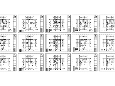 现代别墅建筑 自建房全 施工图