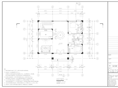 欧式别墅建筑 三层别墅 施工图