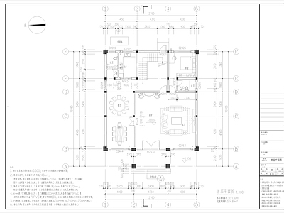 欧式别墅建筑 三层别墅 施工图