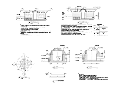 景观节点 下沉绿地 施工图