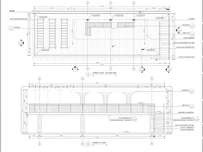 现代屋顶花园 架空休闲详图 施工图