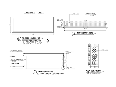 景观节点 设备箱装饰 施工图
