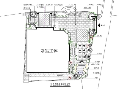 现代庭院 园庭院 农村庭院 私家庭院 施工图