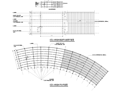 平台 木 塑木 观景台 木栈道 施工图