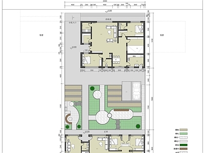 现代其他居住建筑 自建沿街房 农村小院 小院自建房 施工图