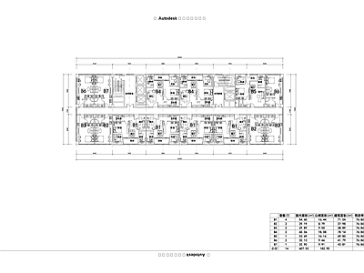 现代住宅楼建筑 公寓式住宅 平面图 施工图