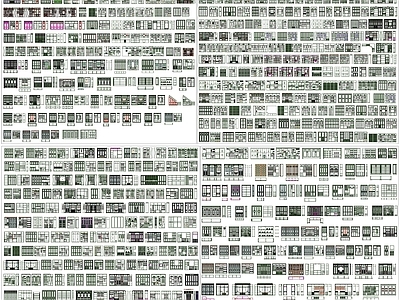 现代柜子 衣帽柜 衣柜 衣柜立面图 素材 施工图