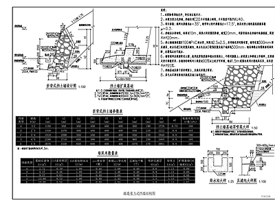 其他结构设计 观音山边坡护坡 施工图