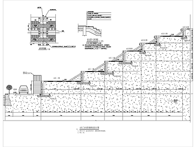 现代其他景观 区块公墓景观详图 施工图