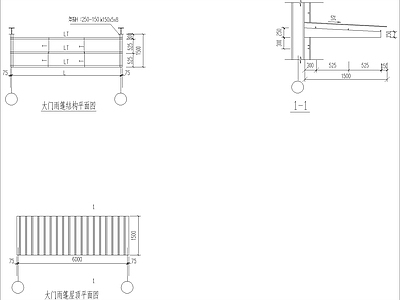 现代其他图库 大门 施工图