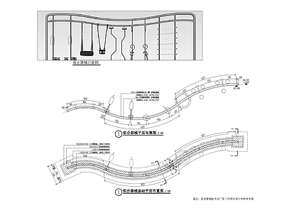 景观节点 组合器械 组合游乐设施 施工图