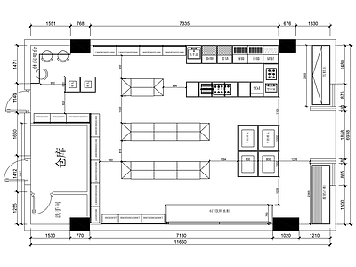 超市 便利店平面布置图 施工图