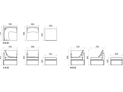 现代沙发 宜家户外桌椅 宜家园家具 宜家庭院家具 宜家阳台家具 宜家露台家具 施工图