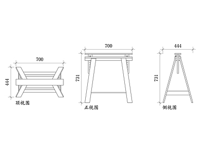 现代综合家具图库 宜家架 宜家植物架 宜家园艺架 宜家多层架 宜家室内架 施工图