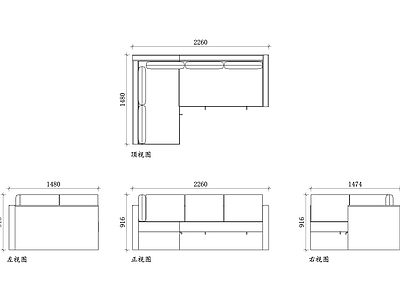 现代沙发 宜家转角沙发床 宜家 L 形沙发 宜家角落沙发床 宜家多功能转角床 宜家客厅转角沙发 施工图