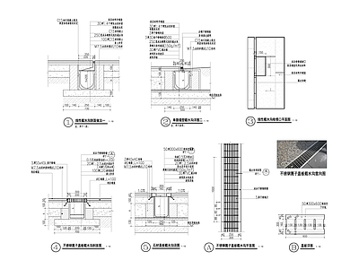 景观节点 排水沟 施工图
