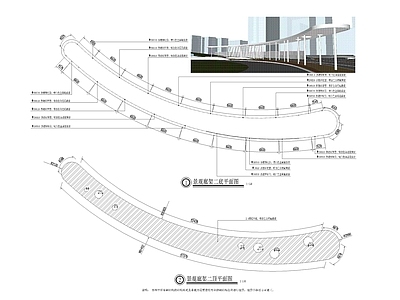 现代廊架 特色廊架节点图 施工图