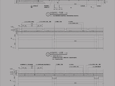 景观节点 木栈道 施工图