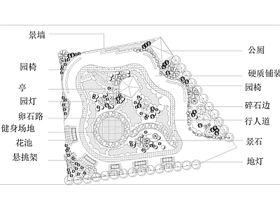 现代新中式商业景观 景区口袋公园 口袋公园 私人园 庭院景观 景观公园 施工图