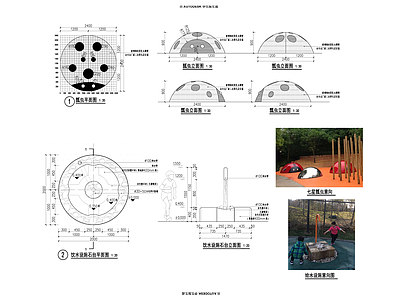 景观节点 七星瓢虫 施工图