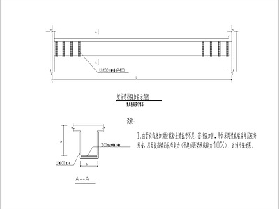 现代其他图库 梁抗弯补强加固 施工图