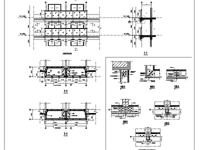 现代住宅楼建筑 阳台玻璃栏杆安装 玻璃栏杆安装详图 施工图