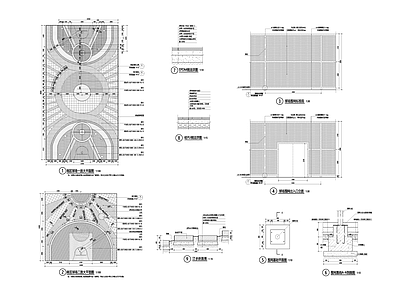 景观节点 球场 施工图