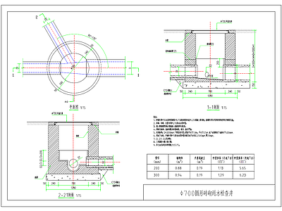 景观节点 砖砌雨污水检查井 施工图