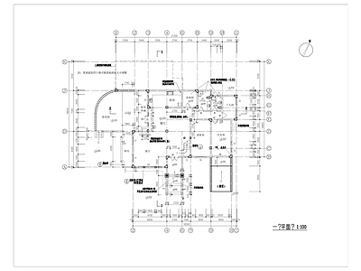 现代中式别墅建筑 现代别墅 400平别墅 独栋别墅 二层别墅 施工图