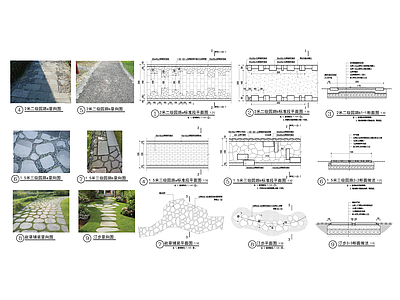 景观节点 园路 施工图