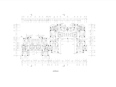 中式别墅建筑 小别墅 双拼别墅 施工图