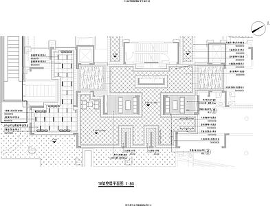 景观节点 楼间距儿童场地 入户及消防场地 架空层平面 消防大图 矮墙钵图 施工图