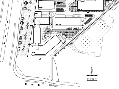 现代广场 现代广场平面图 街角广场 施工图