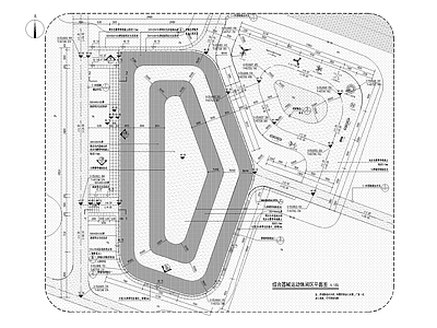景观节点 综合运动广场 施工图