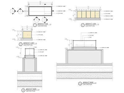 现代灯具图库 景观灯 庭院灯 施工图