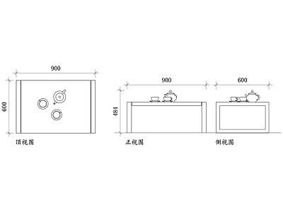 现代综合家具图库 现代茶几 简约茶几 北欧茶几 实木茶几 多功能茶几 施工图