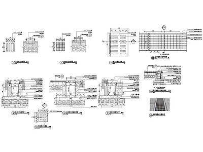 景观节点 排水沟 施工图