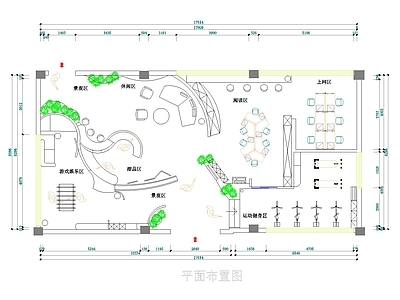 现代活动中心 学校活动中心大堂 施工图