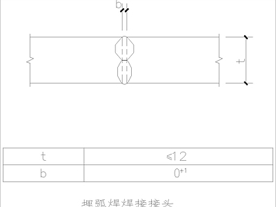 现代其他节点详图 钢结构焊缝详图 埋弧焊焊接接头 施工图