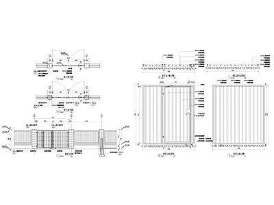 景观节点 铁艺门 施工图