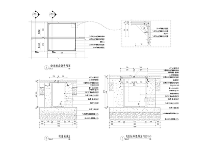 景观节点 线性排水沟 施工图