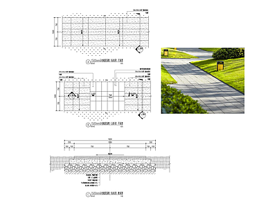 景观节点 园路 施工图