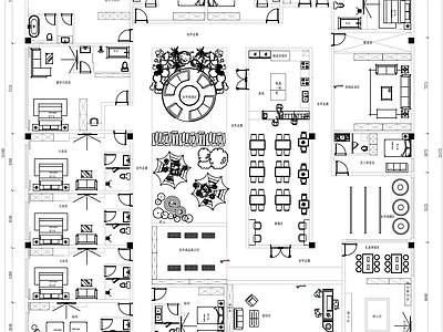 新中式民宿 民宿平面图 乡村民宿平面图 非遗民宿平面图 施工图