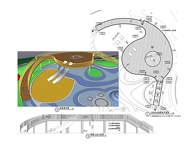 景观节点 儿童构架 施工图