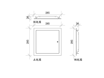 现代五金管件 检修门面板 检修门盖板 维修门面板 设备检修门 机房检修门 施工图