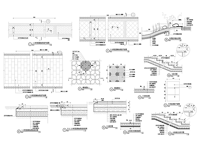 景观节点 园路 施工图