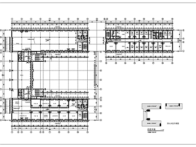 现代办公楼建筑 政务中心办公楼 多层办公楼 施工图