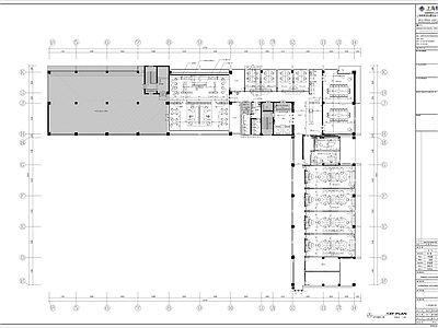 现代整体办公空间 药监局 施工图