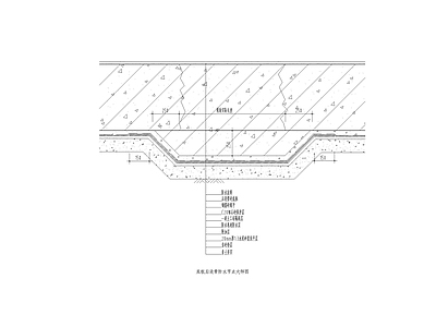 现代墙面节点 底板后浇带防水节 施工图