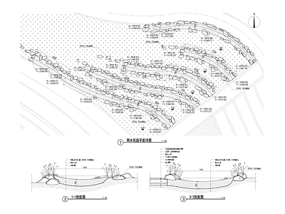 景观节点 雨水花园 施工图